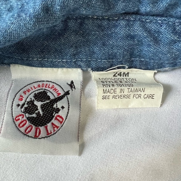 Good Lad Boys Button Down Denim Shirt - Picture 3 of 3